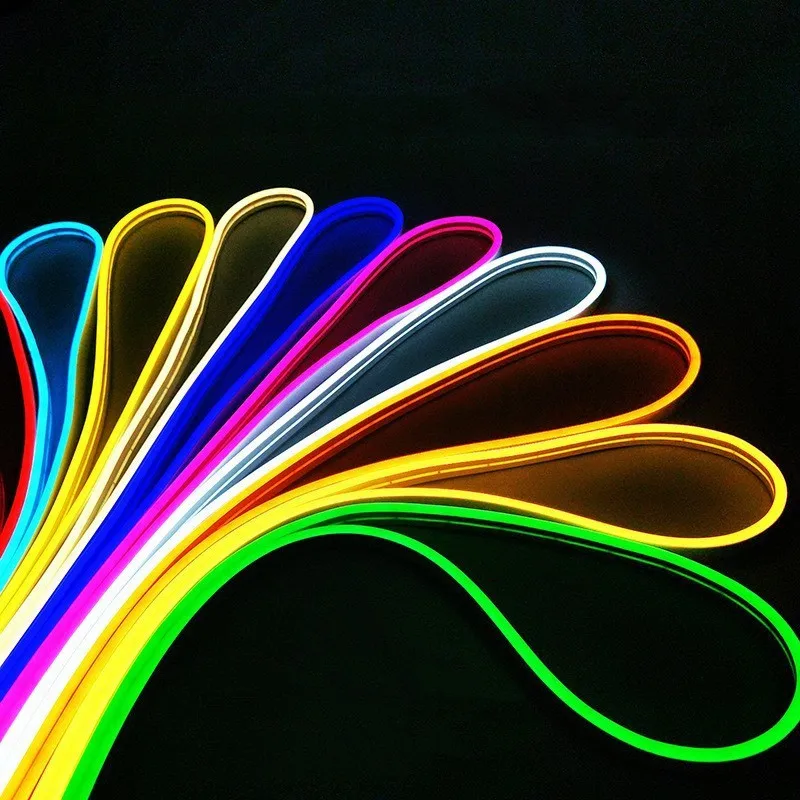 Amazon 8*16mm IP67 Waterproof 3500K 12V 120LEDs 2835 LED Neon Strip Lights Wall Washer Light LED Strip Outdoor COB Neon