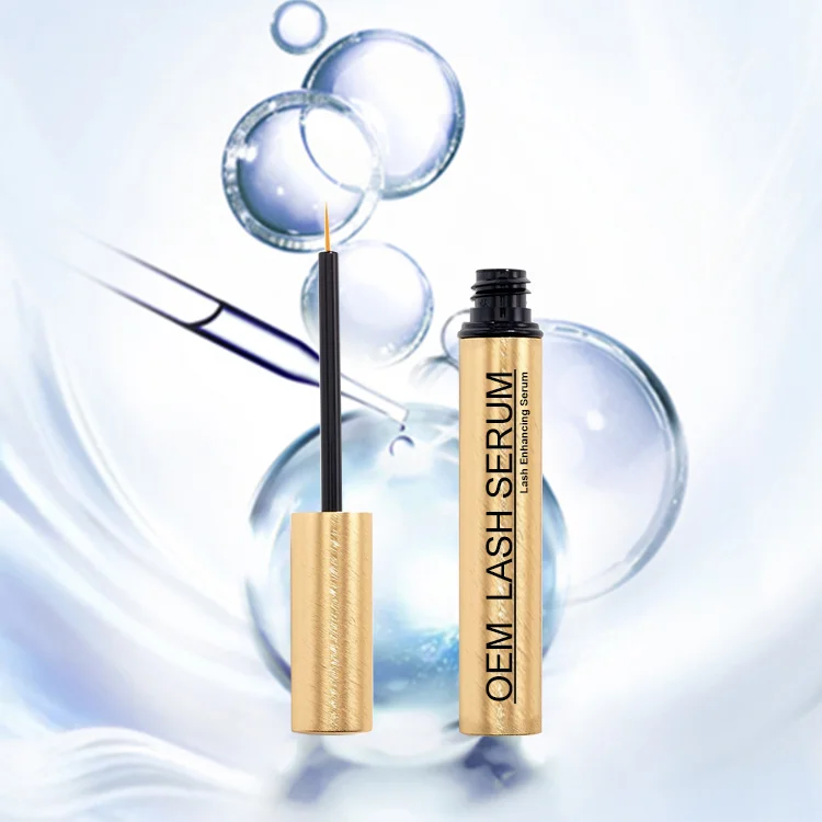 Custom High Quality Korean Private Label Eye Lash Oil Eyelash Growth Liquid Natural Organic Vegan Eyelashes Serum Growing Fluid