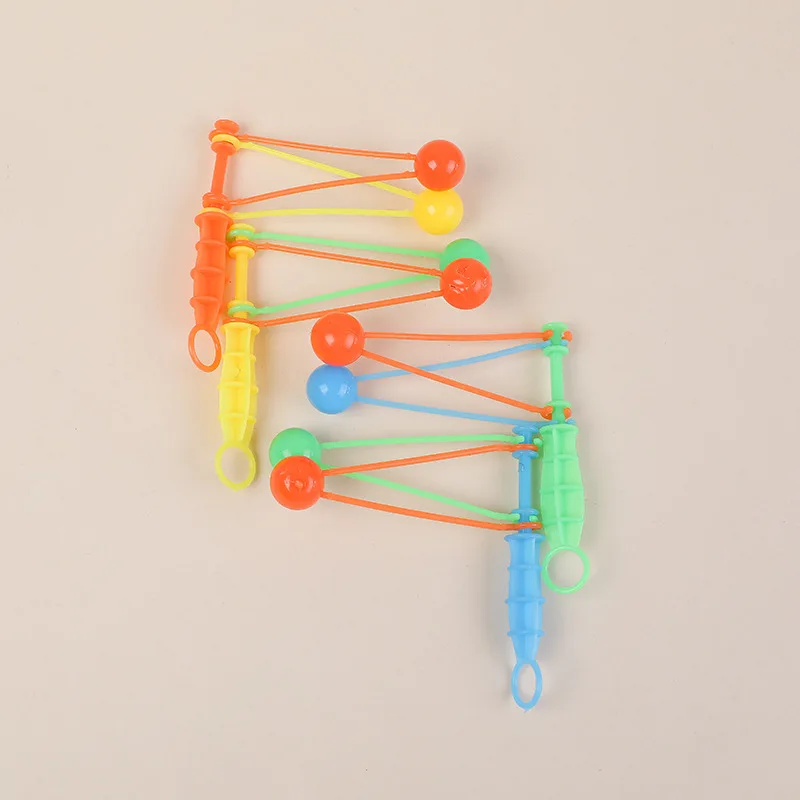 Hot Sale Interesting Pendulum Double Touch Balls Colorful Mini Plastic Toy for Children and Kids
