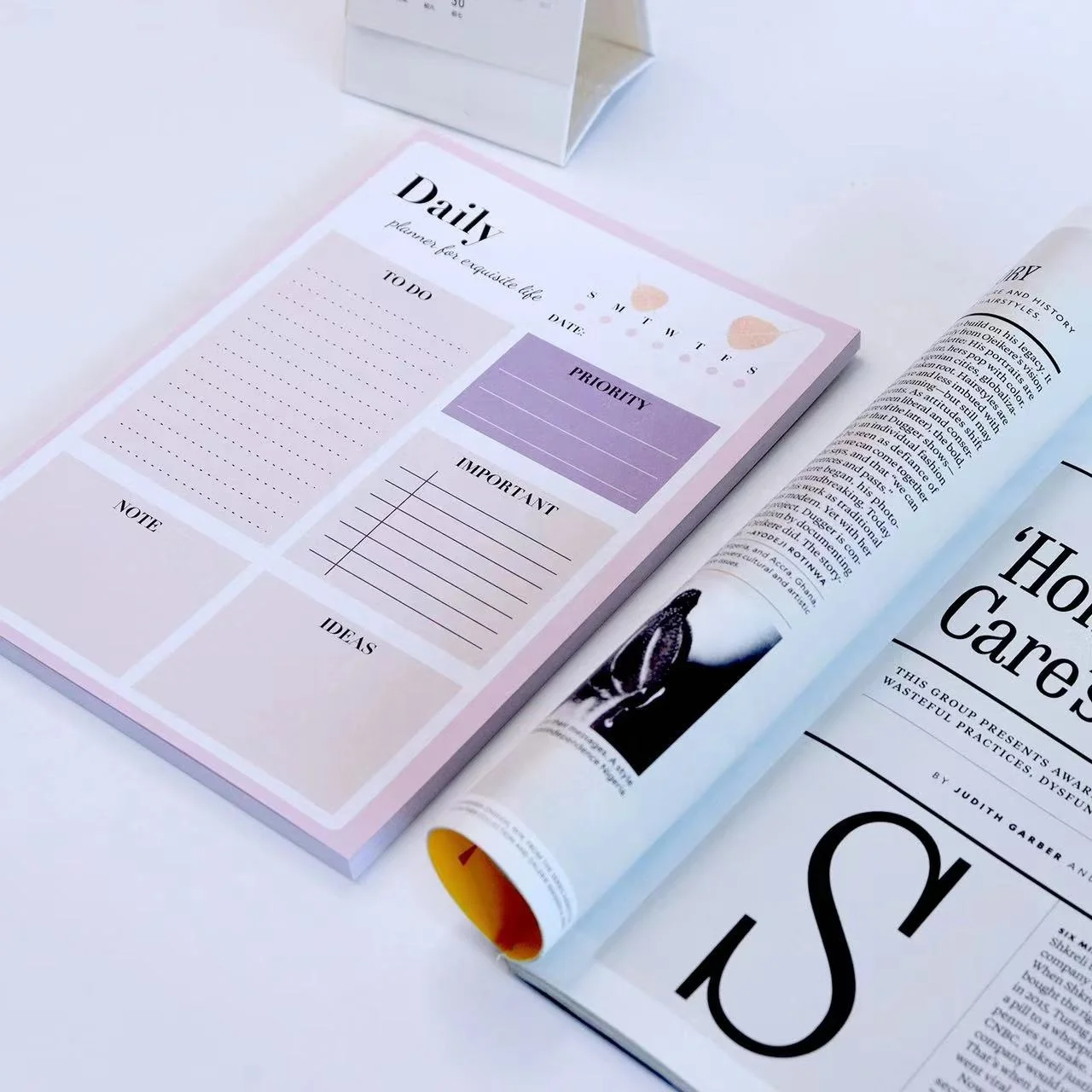Custom Logo Weekly Daily Planner New Design to Do List Notepad Paper Memo Pad for School and Office Use