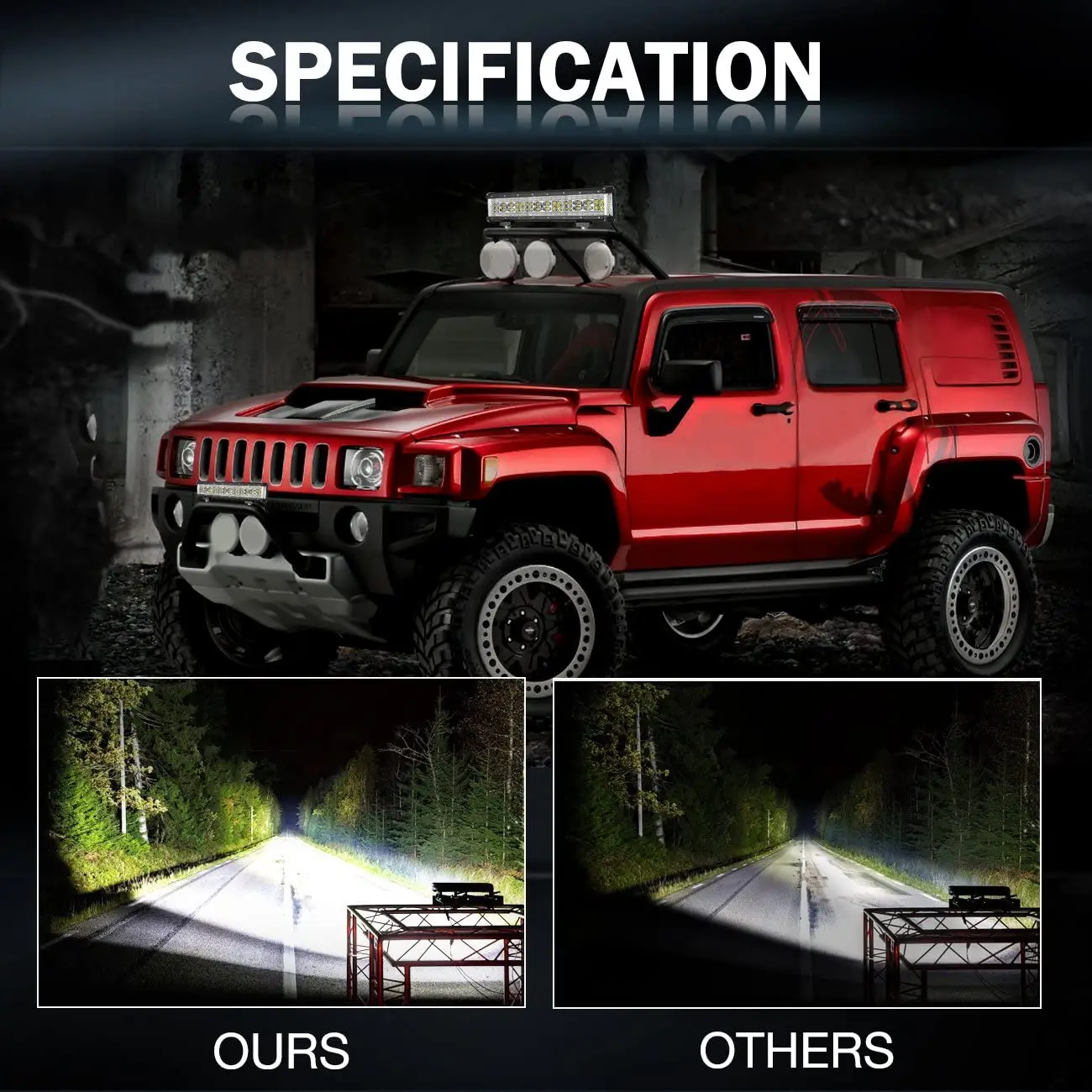 High Power Combo Beam LED Fog Driving Light 15 inch 250W Offroad 4X4 Led Light Bar