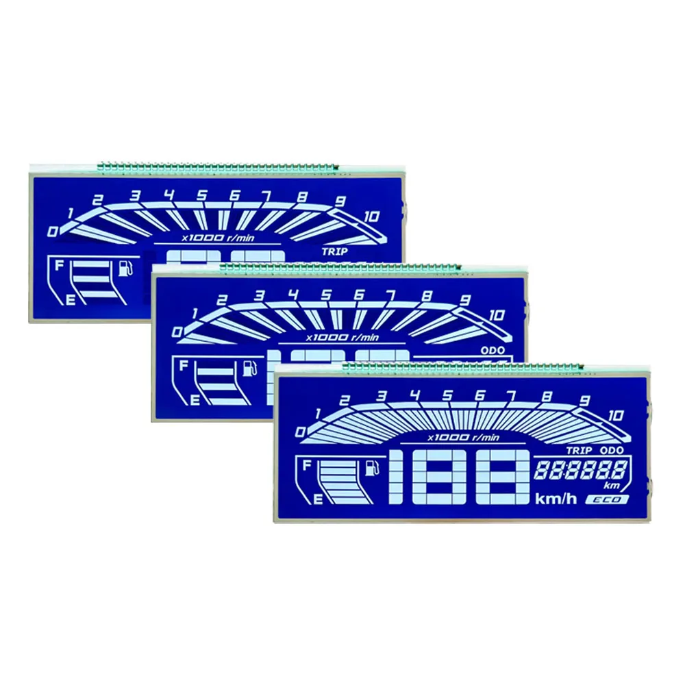 custom segment lcd display Cheap price HTN negative 4.5v segment displays screen  lcd 7 monochrome segment lcd display