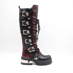 strap personality boots martin boots platform shoes women  boots for ladies shoes for women  rivet  ladies fashion shoes