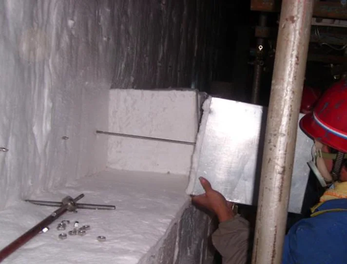 LuYbloc Low shrinkage in high temperature ceramic fiber monolithic blocky module