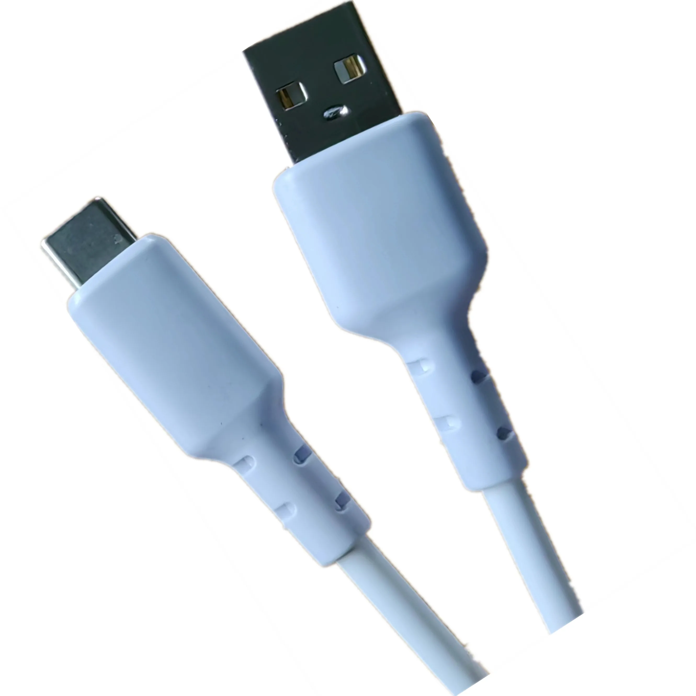High quality silicone data cable usb cable  USB A to type c fast charging cable for mobile phone