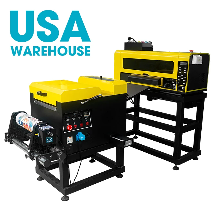 XinFlying 30cm XP600 Double Head DTF Printer Printing Machine A3 with Powder Shaker Use Pet Film and DTF Ink USA Warehouse