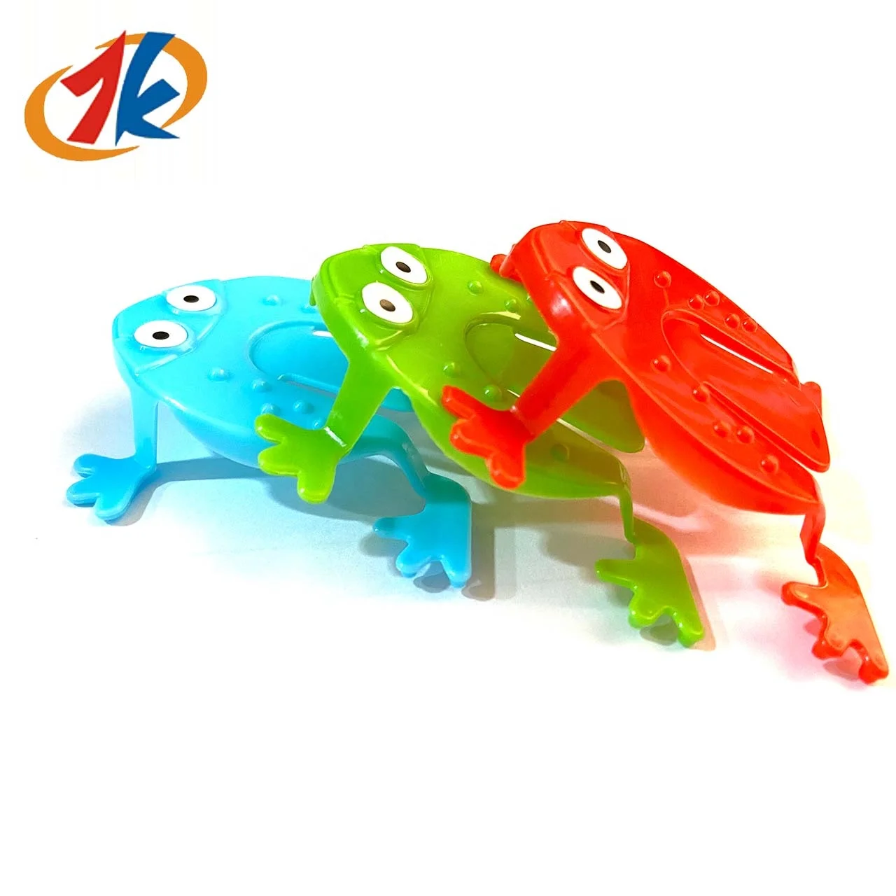 Jump N leap frog toy bouncing jumping plastic frogs 2024 trend animal toy for children toddles plastic toys finger pressing