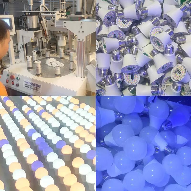 E27 B22 Smart LED Bulbs Lighting RGB Tuya App Wifi Control Home Dimmable Multi Color High Quality China Factory