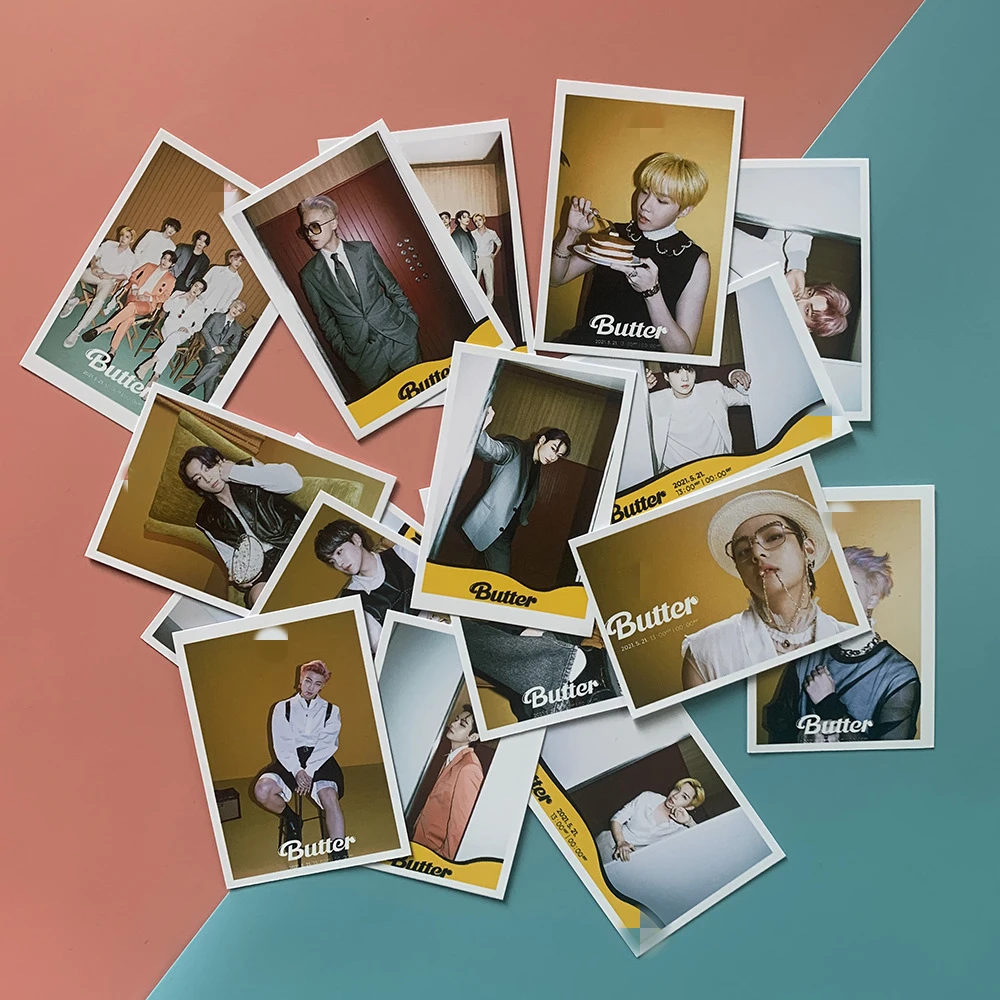 Wholesale Kpop 16pcs/set Idol Merchandise Bangtan Boys Butter Photo Card Lomo Card