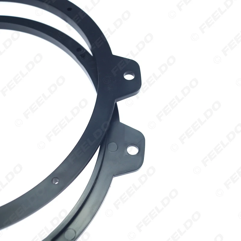 2pcs/Set Black 6.5 inch Car Stereo Speaker Spacer Pad Adapter for BMW 3-Series E46 1999-2005 Speaker Mat Rings