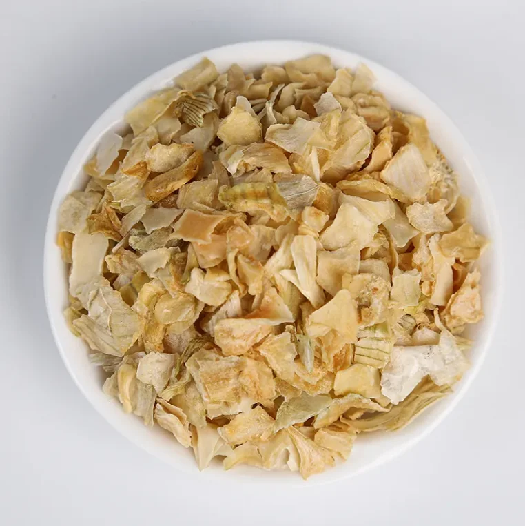 Irradiation Onion Flakes Manufacturers Light Yellow Onion Dehydrated