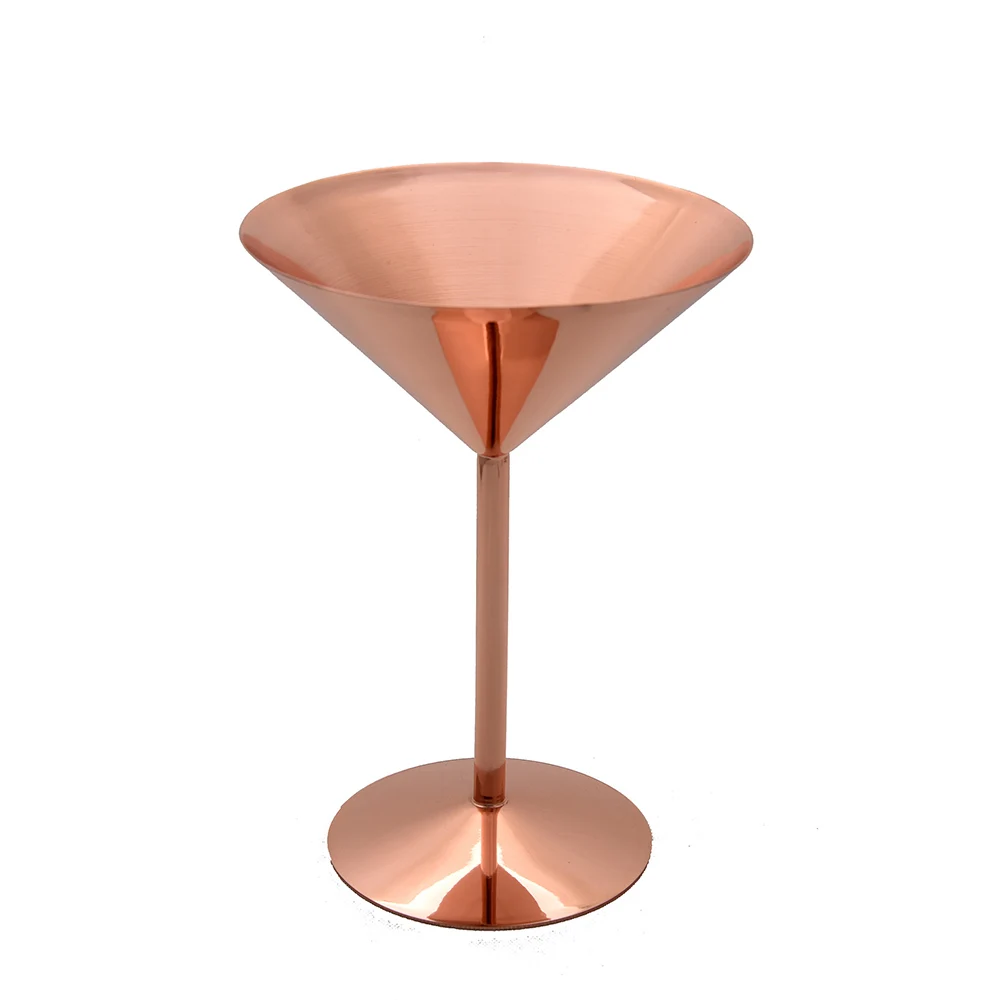 
300ML stainless steel 304 copper rose gold cocktail goblet margarita glass 