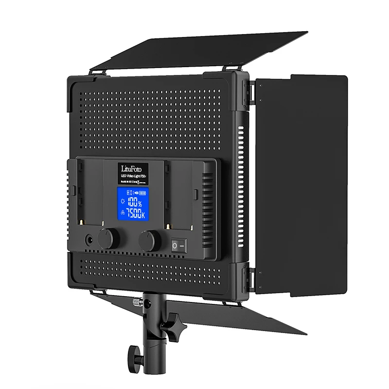 2 Packs 50W 2.4G RGB Film Light Dimmable 3200K-7500K CRI 96+ LED Video Light for Studio Camera Shooting YouTube lighting