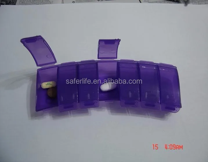 CE approved China supplier 7 days pill box travel pill container promotional tablet case