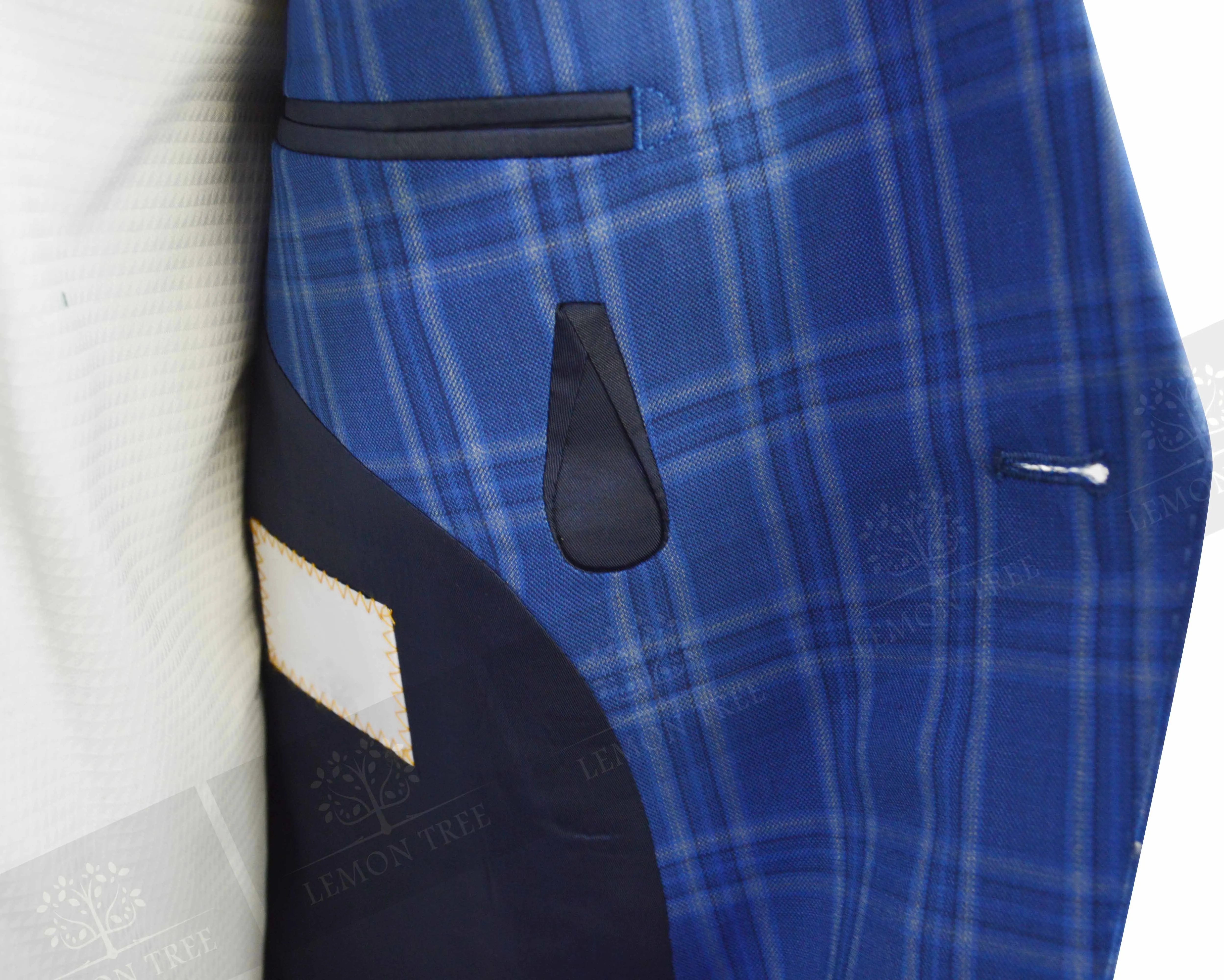 New style high quality wedding dress suits for mens blazer slim fit royal blue coat pant photos