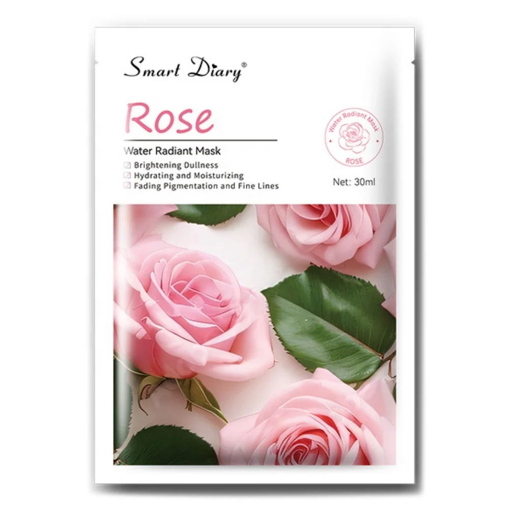 Rose essential oil hydrating mask Beauty Facial Mask Paper Sheet Korean Skin Care Moisturizing Face Mask