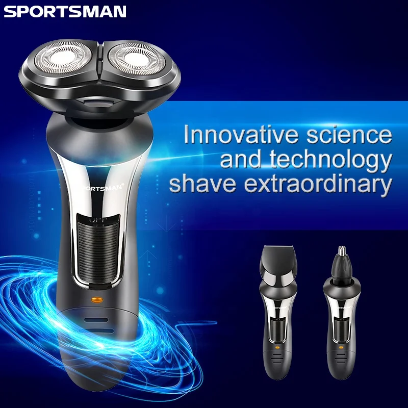  Многофункциональный мужской триммер для волос 3 в 1 электробритва SPORTSMAN 536 новый дизайн