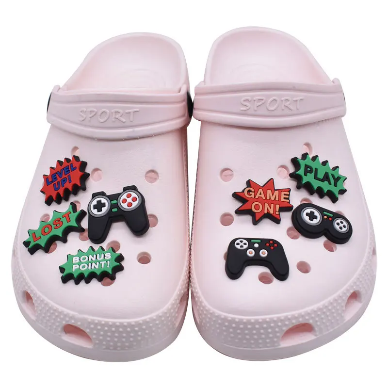 Hot Soft PVC Gamepad charm Luxury video game Crock Charms Shoe Decoration for clog charm