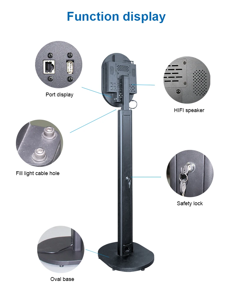 Black And White Color Optional 13.3Inch Mirror Photo Booth With HD Camera USA Warehouse Stock Available