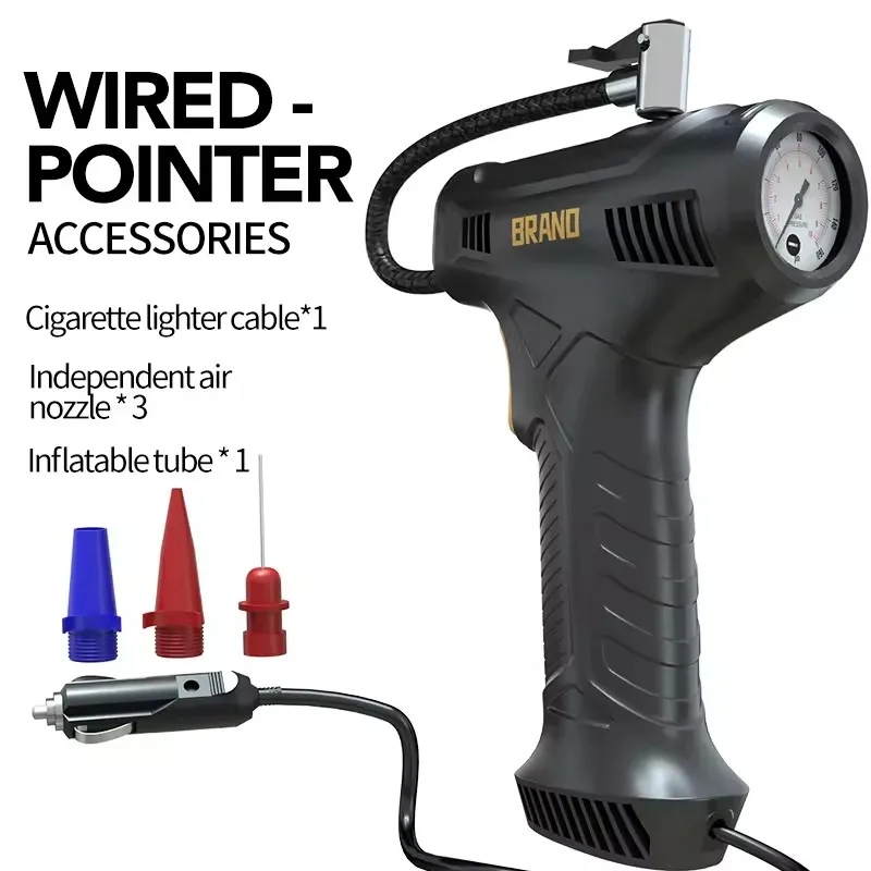 Automatic Car Tires Tyre Pump Bicycle Bike Car Air Compressor 12V Digital display wired/wireless Gun Portable Tire inflators