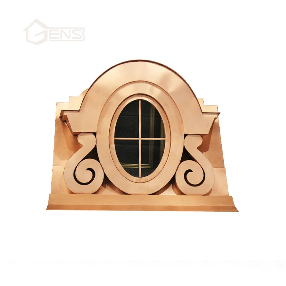 European Classic Vintage Copper decoration Europe type restoring ancient ways Dormer Window