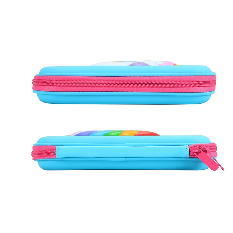 Multifunction Kids New EVA Pencil Case EVA Pu Leather Pencil Case Unicorn EVA Case