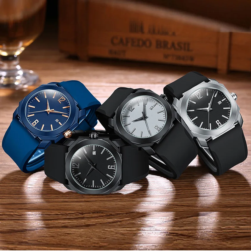 Wholesale Watches Silicone Band Watches Waterproof Bracelet for Wristwatches Man New
