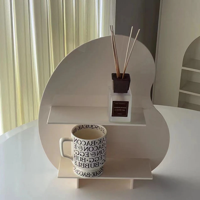 High Quality Cosmetics tabletop Acrylic Storage Rack Dresser Cup Perfume Plants Toys Acrylic Storage Shelf for Christmas Gift