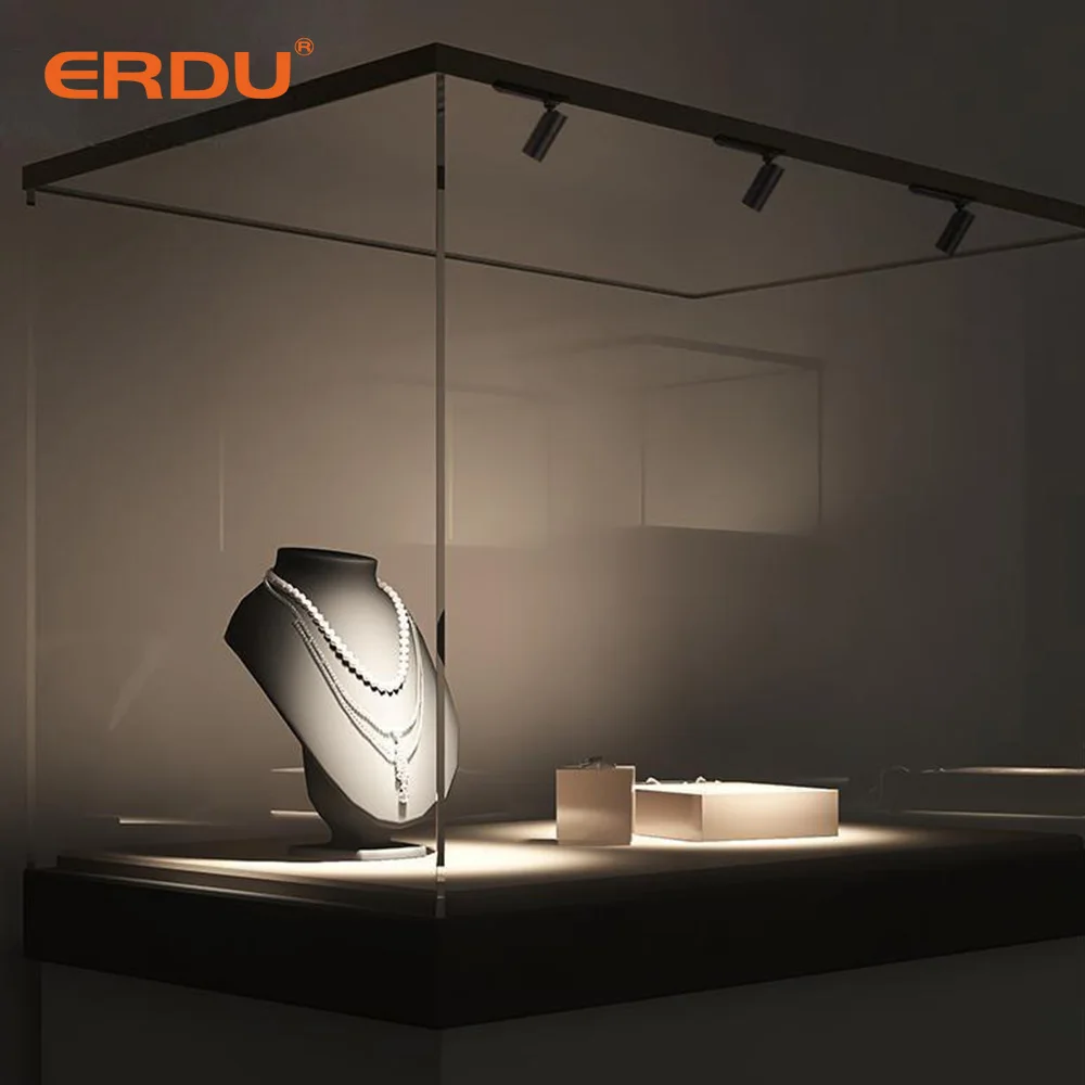 Erdu Jewelry Led Spotlight Mini Led Spot Light Showcase Jewelry Cabinet Lighting Led Magnetic Track Light
