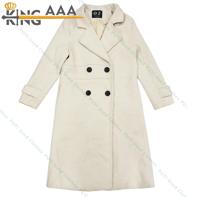 Chinese factory wholesale worsted coat second hand Tops warm clothes coat Bulk Clothing