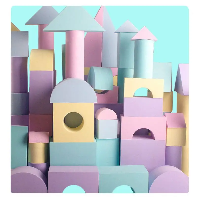 ENGINE OEM Custom Educational Construction Toy Passed Safety Non Toxic DIY EVA Large Foam Building Blocks Kids