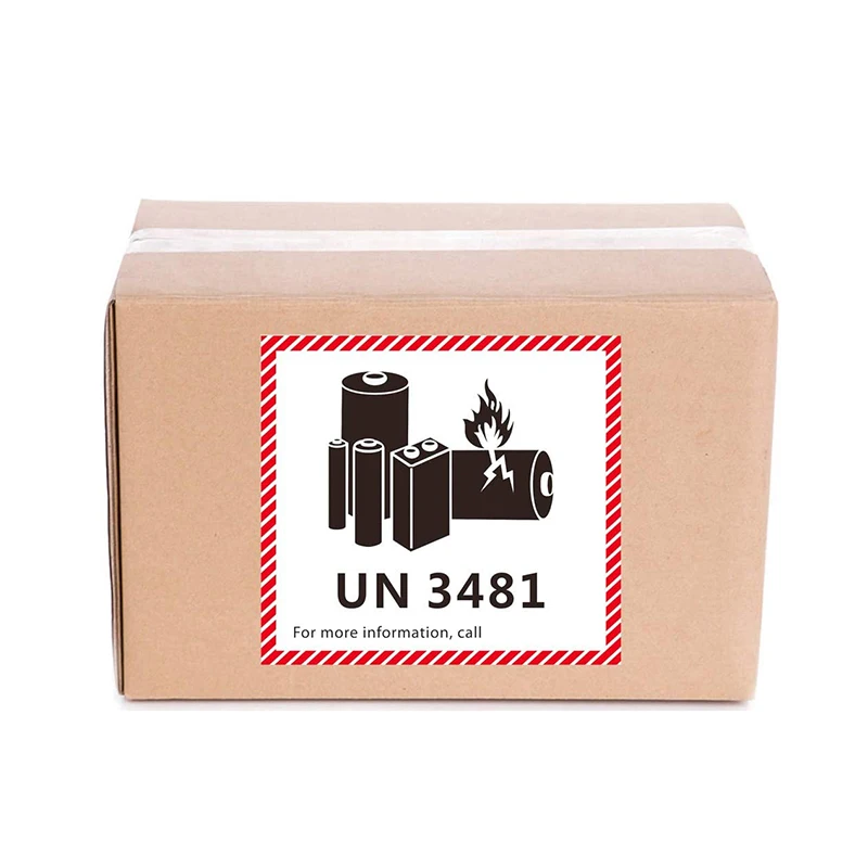 Клейкие самоклеящиеся наклейки UN3090 UN3091 UN3480 UN3481 для литиевых батарей