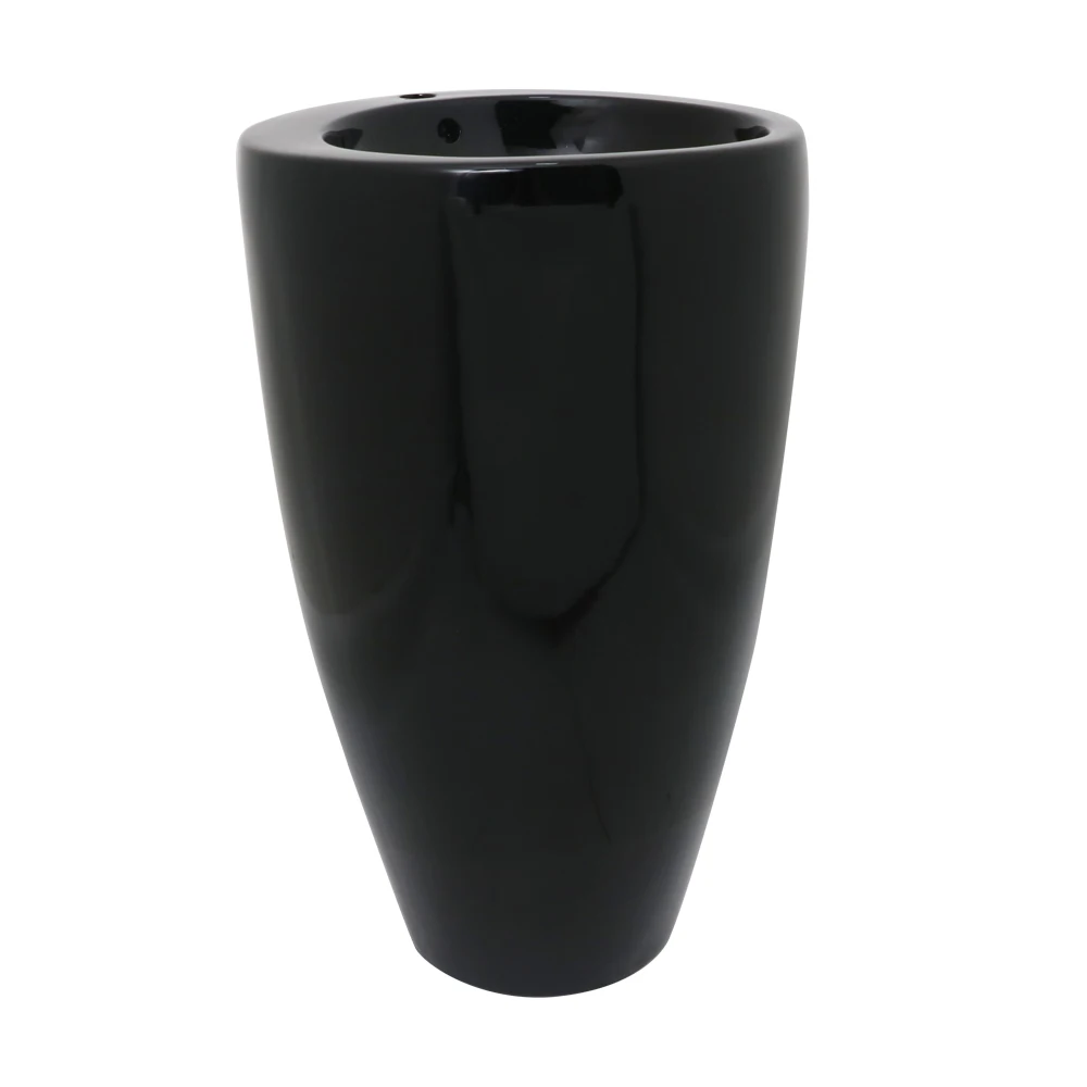 Mid-east Bathroom Marble Solid Surface Ceramic Pedestal Wash Basin