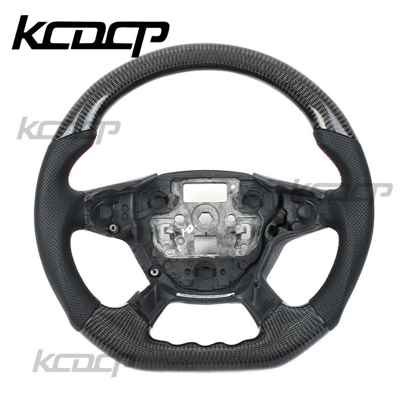 Carbon Fiber Steering Wheel For Ford Escape1 Focus ST RS Fiesta MK2 MK3 Led Steering Wheel