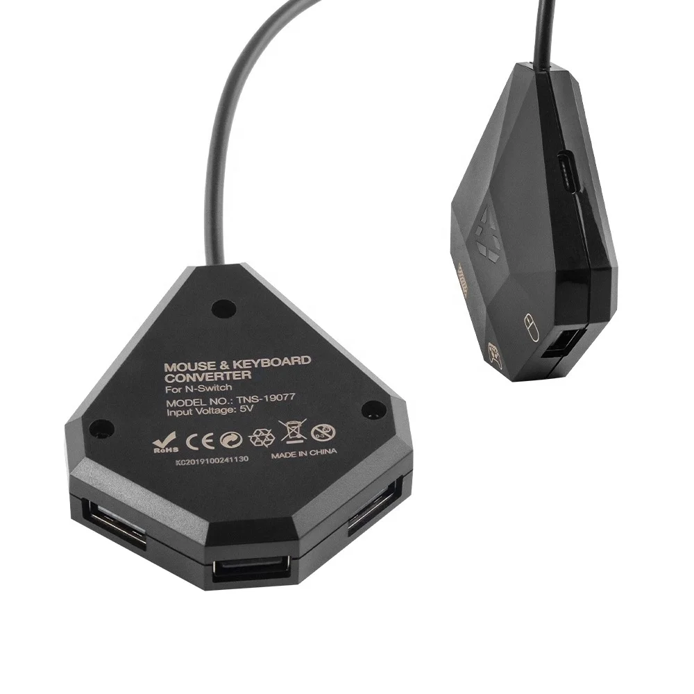 TNS-19077 мини 3 интерфейса USB адаптер конвертер для мыши и клавиатуры адаптера Nintendo Switch/PS4/PS3/XBOX один/360 консоли