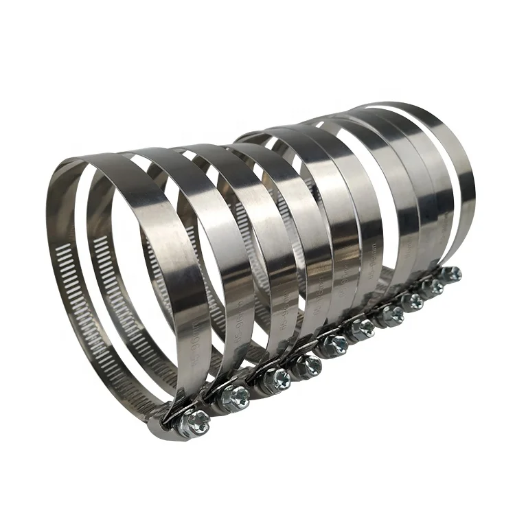 Китайский агент по оптовой цене, Серебряные Зажимы для шлангов из нержавеющей стали 304