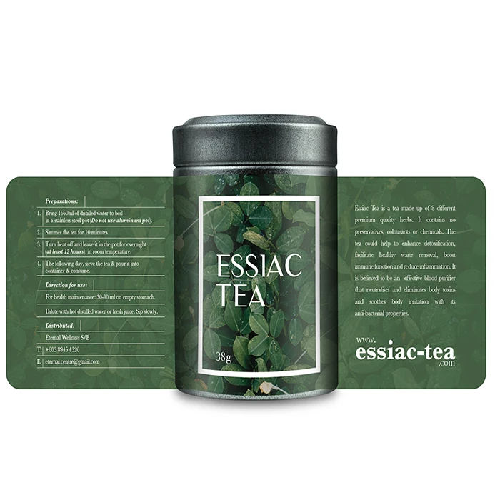 waterproof roll private brand tea canned labels , printing custom design organic tea bag logo label sticker