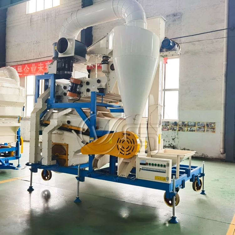 High purity and stable sesame wheat rice paddy millet beans seed cleaning and processing machine sesame cleaner