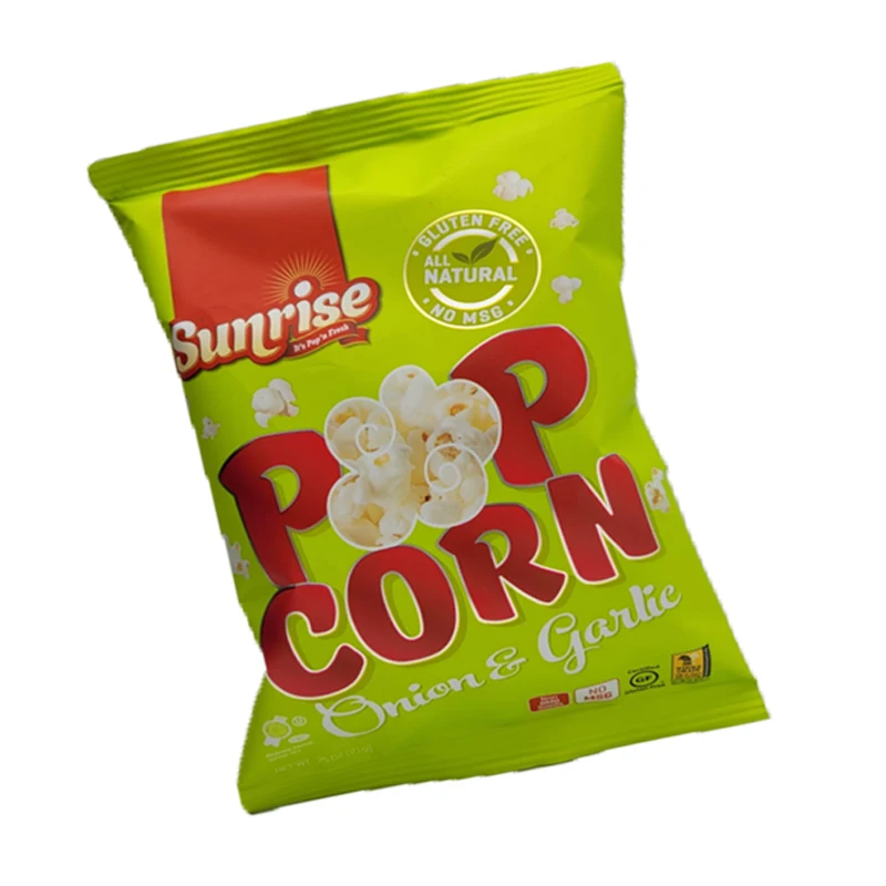 Exporter Organic snack supplier small Onion & Garlic Flavord Popcorn snacks 1/2 Oz always fresh home snacks  for kids