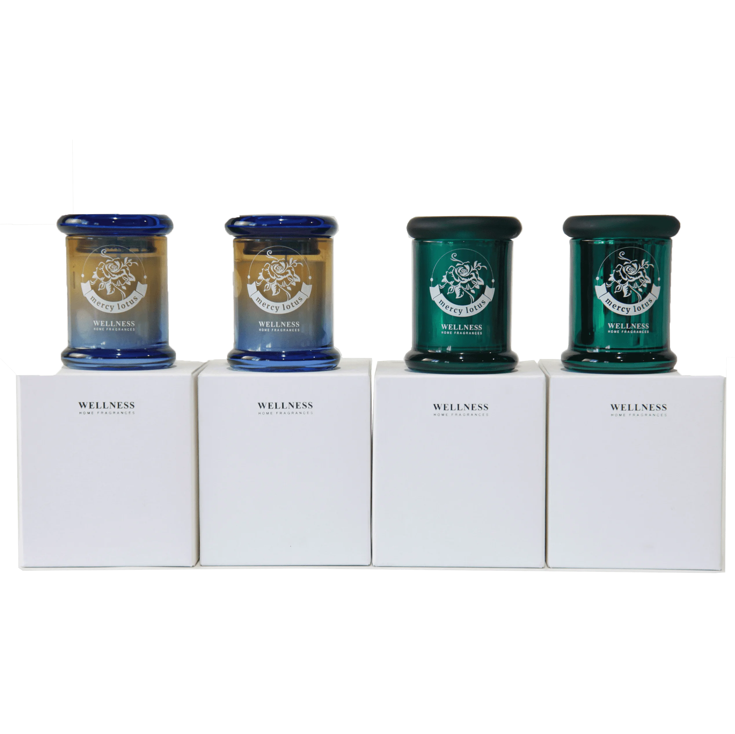 Private Label Mini Ion Plating Electroplate Glass Jar Naturel Soy Wax Scented Candles Luxury Fragrance Aroma Home Decor Gift Set