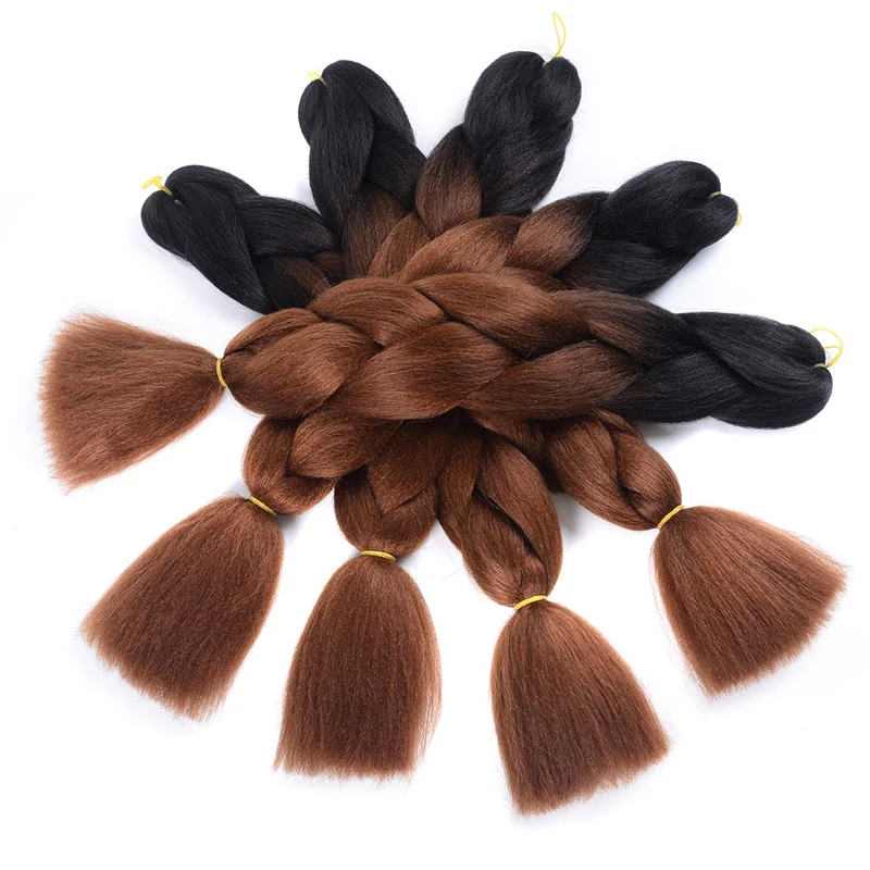 
jumbo hair 400g pre stretch two tone super jumbo braid hair attachment braids x pression hair extension 