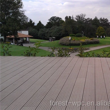 High Quality wood plastic composite hollow outdoor decking direct from Jiangsu factory
