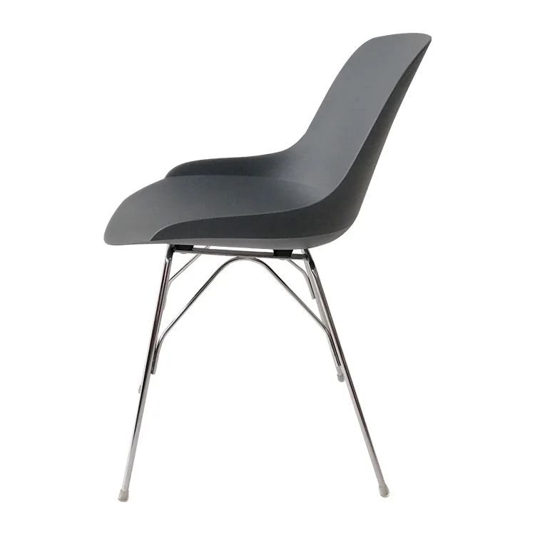 Italy Design pvc chairs pp plastic metallic or wood  frame dinning chairs with Metal or Wood Legs