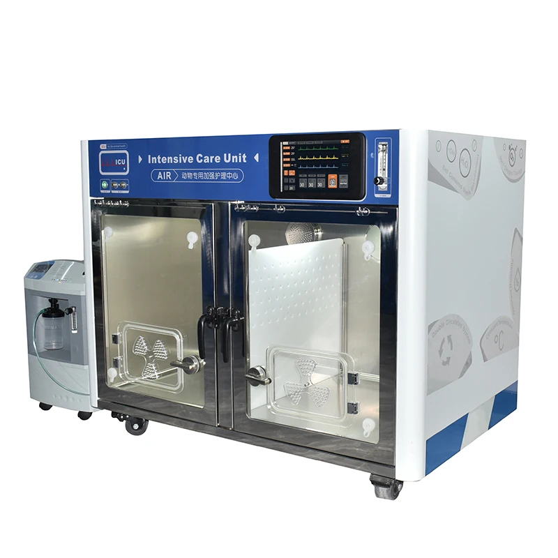 2024 hot selling warm blue light system customized veterinary incubators for dogs ICU veterinary cage