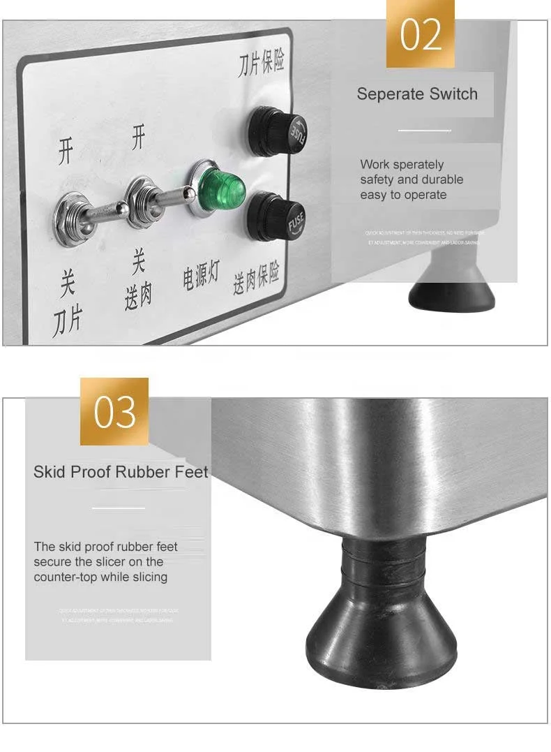 factory outlet 12inch fully automatic electric frozen meat  slicer ham and cheese sliders