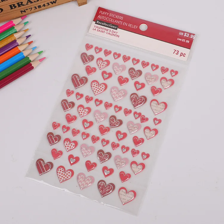 
Etsy hot sale matte sheets room decor kids 3d foam stickers wedding sticker low MOQ 