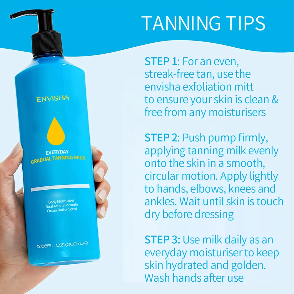 Private Label Gradual Tanning Milk Lasting Body Tanning Moisturizer Bodybuilding Tan Cream For Skin Glowing