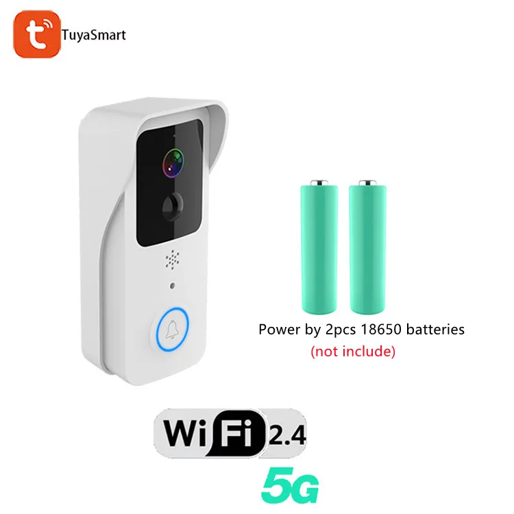 2.4G And 5G Dual-band WiFi 1080P Tuya Video Door Phones Ring Home Security Camera Doorbell Video Interphone