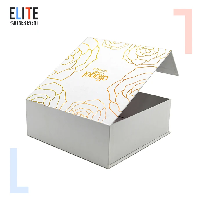 custom luxury flip top cardboard black paper Magnetic gift box packaging with Insert Cardboard Magnetic Paper Gifts Box