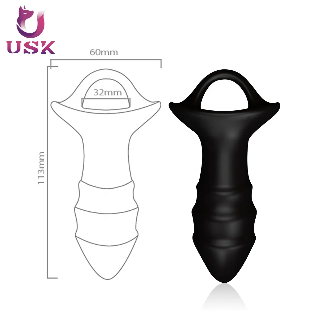 multi speed wearable vibrating anal lock butt plug ass lock women sex